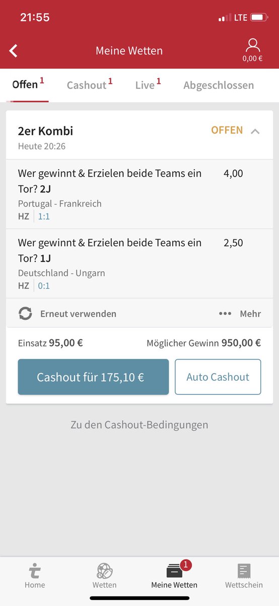 hätte cashout machen sollen 🥴