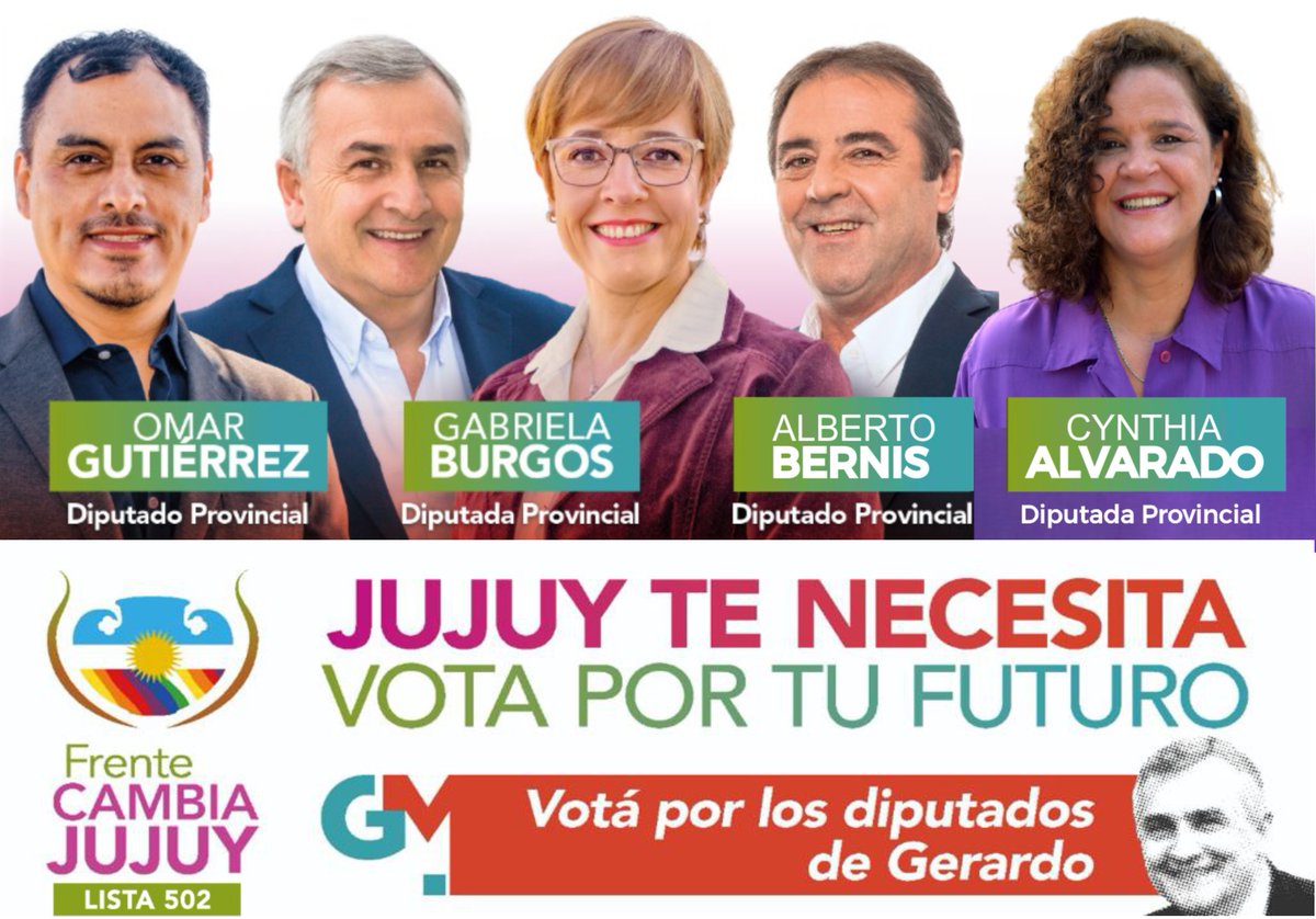PartidoLyder's tweet photo. Este 27 de Junio acompáñanos con tu voto🗳️ para seguir transformando Jujuy, Votá Lista 502, Frente Cambia Jujuy. https://t.co/mitvXreJhm