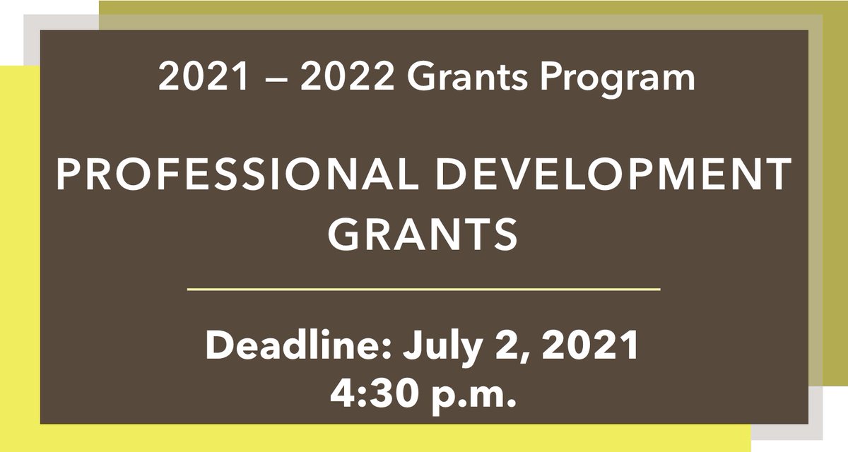 AlbertaMuseums's tweet photo. The AMA's PD Grants fund eligible Members as they undertake professional and personal learning opportunities to increase the overall body of knowledge of the #ABMuseum community. The 2021 deadline is just over a week away! Learn more at: https://t.co/nHSHN8JkO9 https://t.co/ChGRsH7Bgf