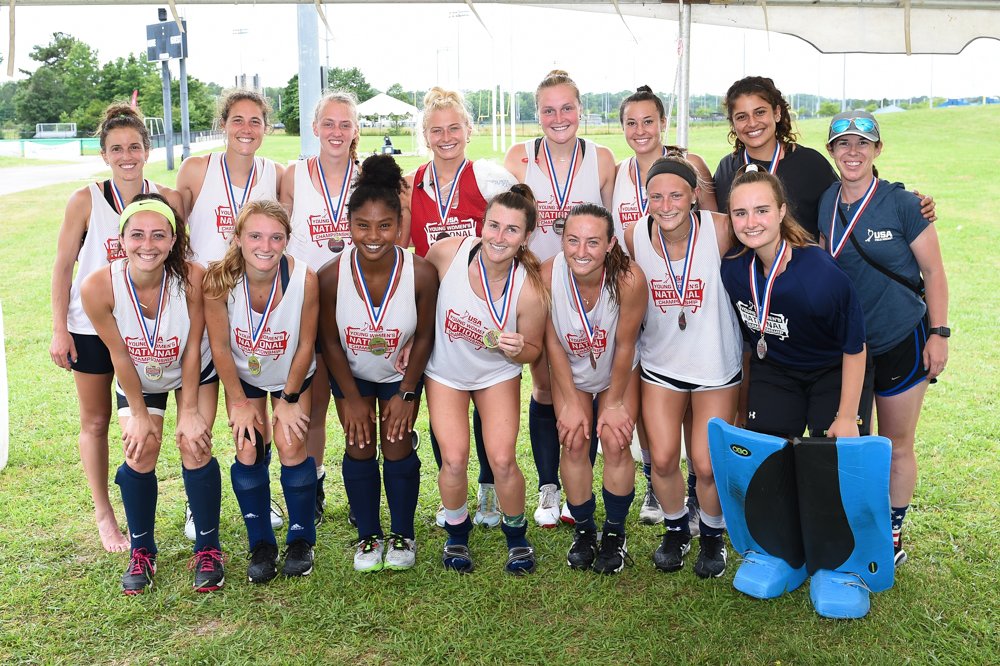 Kudos to our four Hawks that competed in the <a href="/USAFieldHockey/">USA Field Hockey</a> Young Women's National Championship last week; congratulations to our two medalists as well!

🥇 Katy Benton
🥈 Anna Miller

sjuhawks.com/news/2021/6/23…

#THWND