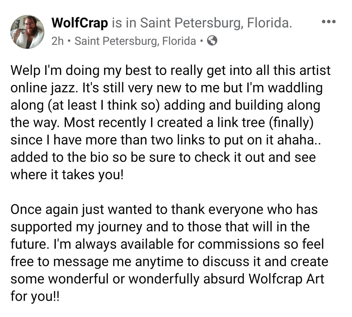 Wolfcrap's tweet photo. Check comments for a collage of my art
#wolfcrap #art #commissionsopen #commissions #artistforhire #artistofinstagram #artistoninstagram #makingprogress #makingchanges #freelance #artist #buymeacoffee #linktree #likeandshare https://t.co/yzm3gI4aYK