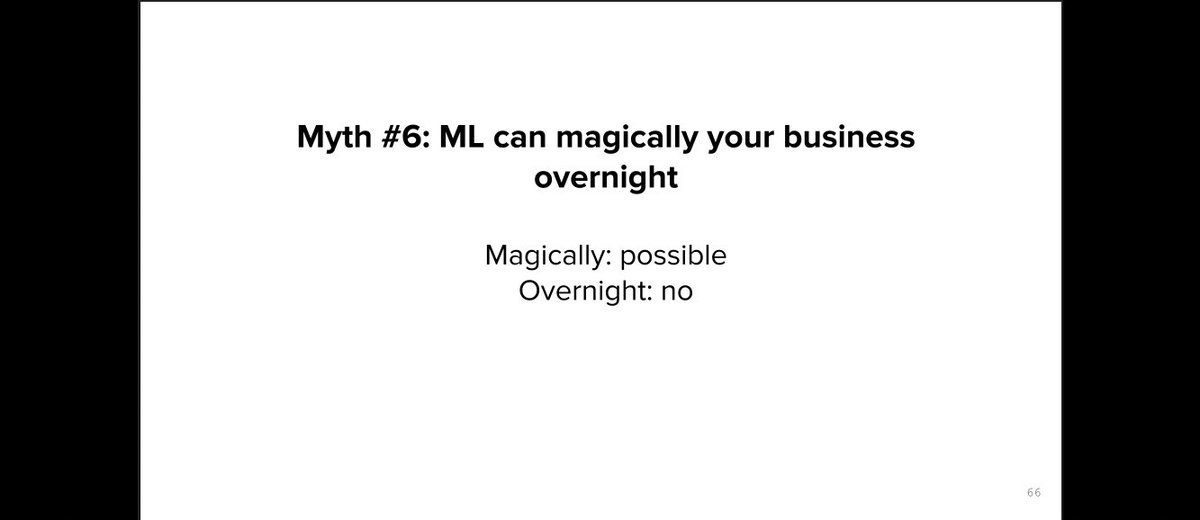 HBAkirmak's tweet image. 6 myths of #machinearning. Source: #cs329 ML Systems Design course slides. @stanford