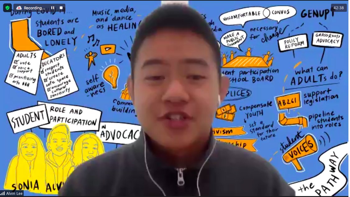 ed100_'s tweet photo. Raising student voices. Connecting student peers. GenUp helps students to get involved and develop skills to become more impactful in their districts. Thanks Alvin Lee and Michelle Alas!
@GENupUS #ed100ca https://t.co/QKRndwntqH