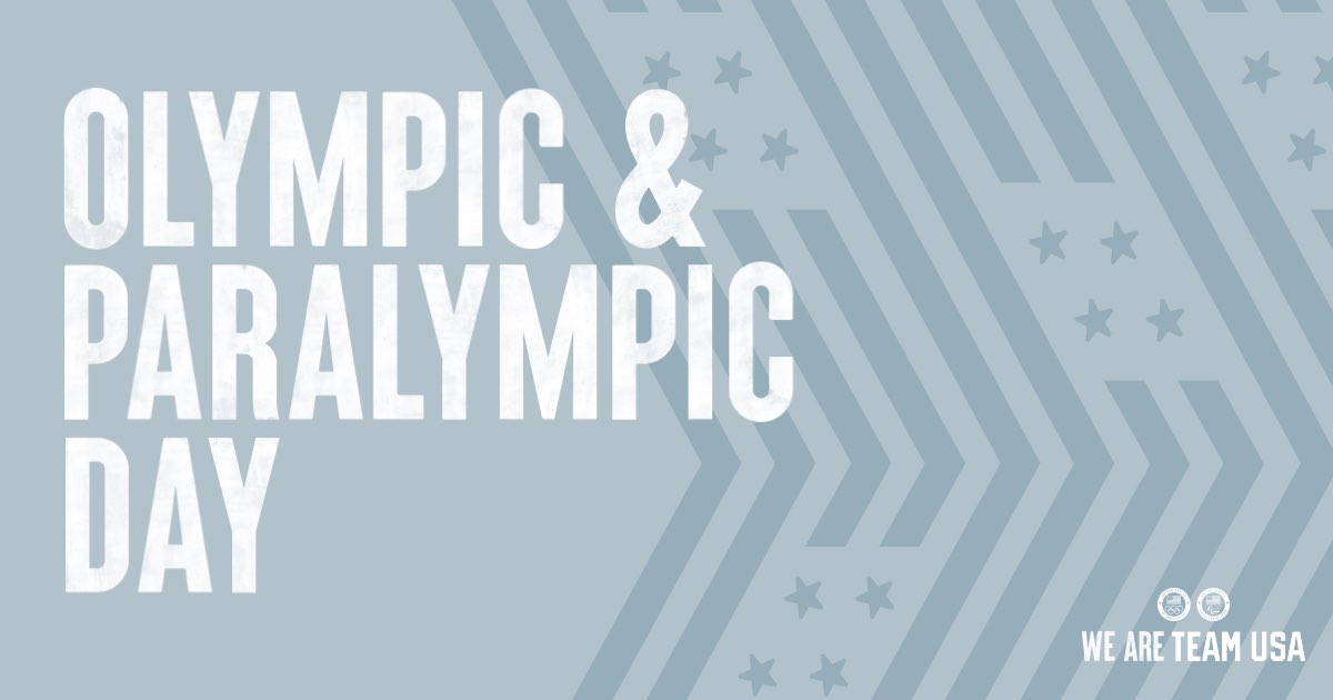 Happy Olympic Day! 

🔵 ⚫️ 🔴
   🟡 🟢

#OlympicPride #TeamUSA