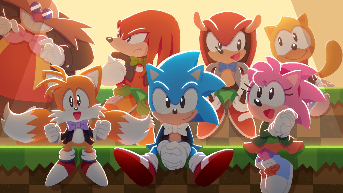 Sonic the Hedgehog on X: By the Mania, For the Mania. Happy 4th  Anniversary, Sonic Mania! 🖌️: @tyson_hesse  / X