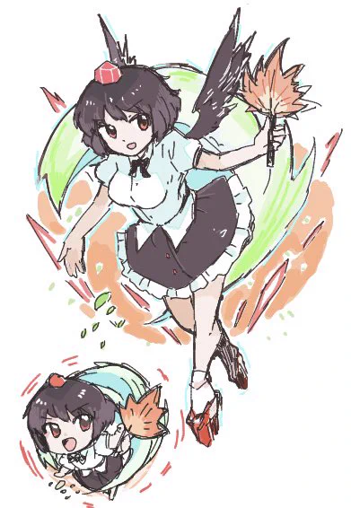 絵茶!モ○スト風の射命丸文 