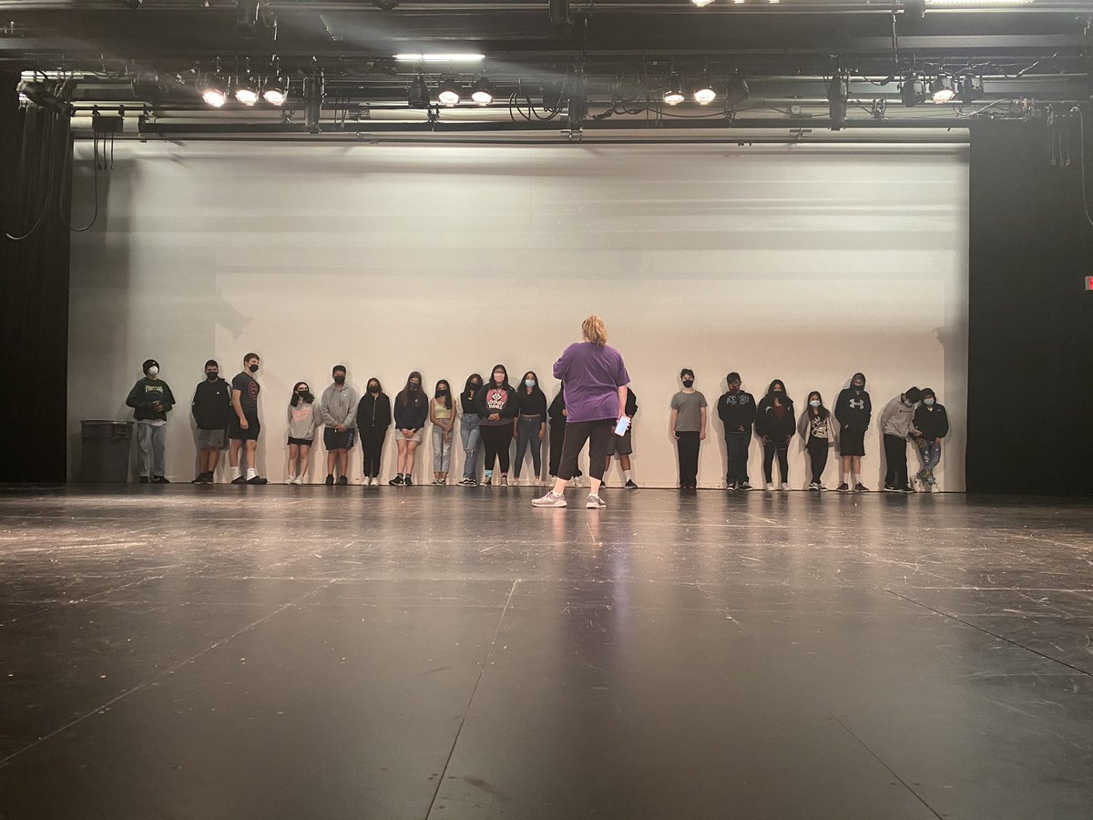 anthonytcomo's tweet photo. Thanks to the one and only Mary Luckritz for coming out to the Bridge Program and presenting on the Performing Arts. The students had a great time with all of the fun on-stage activities! @District214 @D214Knight @PattyMerris @MLuckritz @RMHSMUSTANGS https://t.co/jcf7S7OOAk