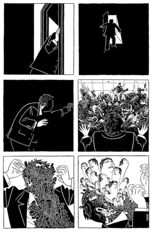 Oeming's tweet photo. @Anxiousounce This comic haunts me- thanks to @MikeHawthorne for the intro #killoffer https://t.co/wBxCY4gzuu