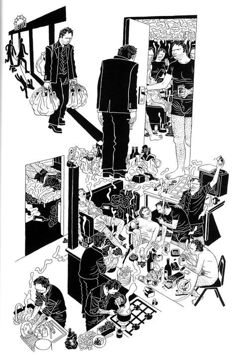 Oeming's tweet photo. @Anxiousounce This comic haunts me- thanks to @MikeHawthorne for the intro #killoffer https://t.co/wBxCY4gzuu