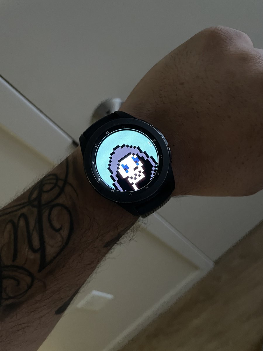 SkeletonPunks's tweet photo. Our CSP bro rocking his #SkeletonPunks on the smartwatch. @BebesBotanica 

Pretty cool!💀

What is your favorite?

#nft #NFTCommunity #nftart #nftartist #nftcollector #altpunks #cryptopunks https://t.co/vnTHHfiNyE