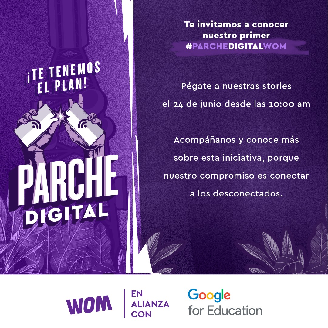 GoogleColombia's tweet image. Mañana a las 10 am conoce al #ParcheDigitalWOM con @womcolombia 🇨🇴📱🌎

Un proyecto de aulas digitales para la inclusión digital de comunidades rurales. 

Lo apoyamos con herramientas de @GoogleForEdu y contenidos como #DigiMente para la seguridad en línea de niños y jóvenes 👇