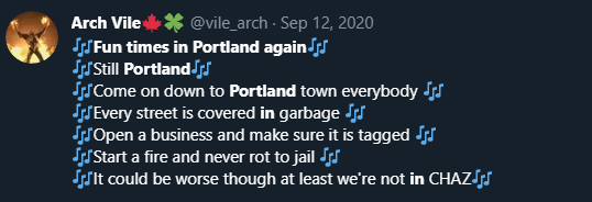 vile_arch's tweet photo. I just came up with lyrics for #portlandtourism
It would make a great hastily made tourism video. https://t.co/p9ZoYA7Lis