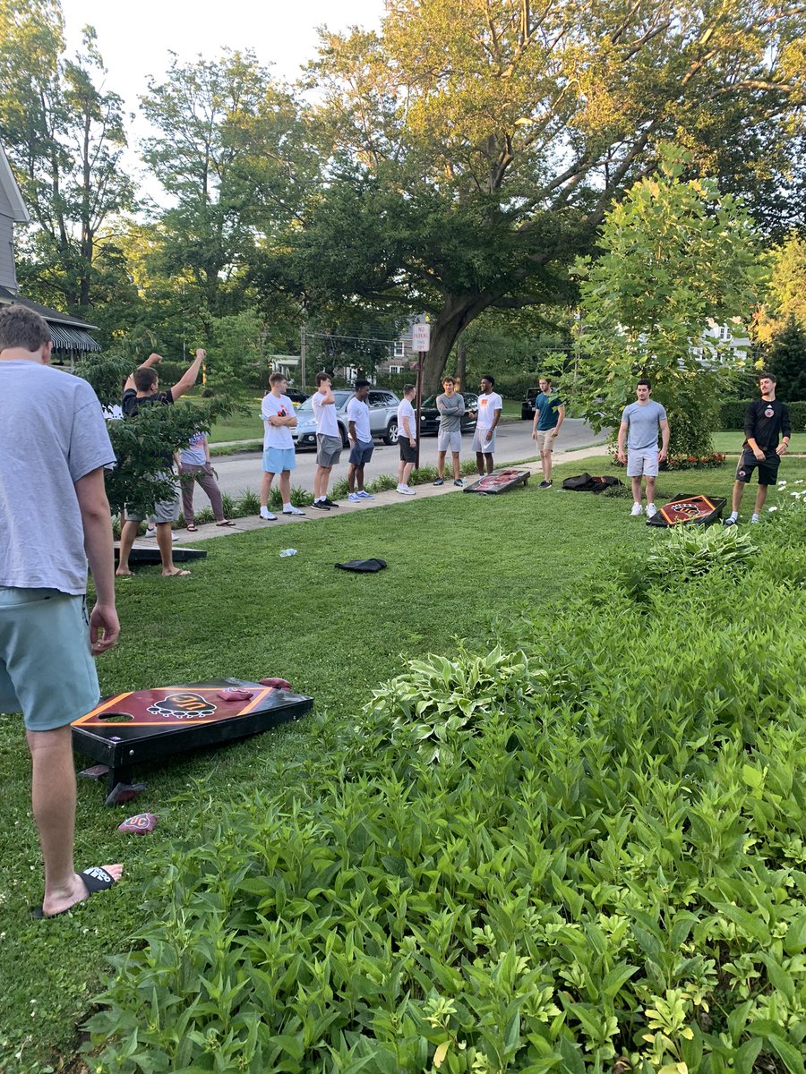 UrsinusMBB's tweet photo. Congrats to Ryan Hughes and Cole Grubbs for being crowned Corn-Hole champs! https://t.co/0UJRXwcsZS