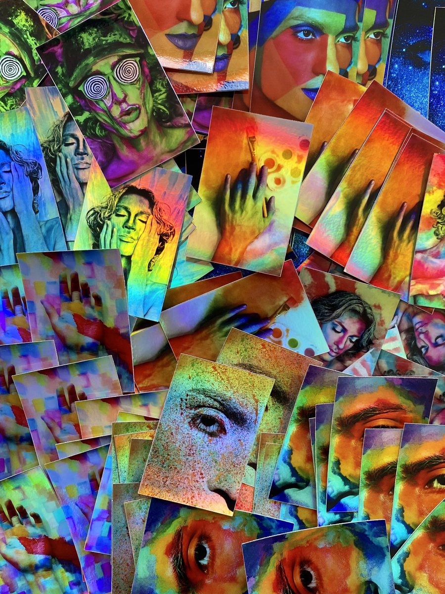 DavidRazalas's tweet image. Holographic Stickers now live on my website! 🌈🌈⚡️ check them out ❤️‍🔥