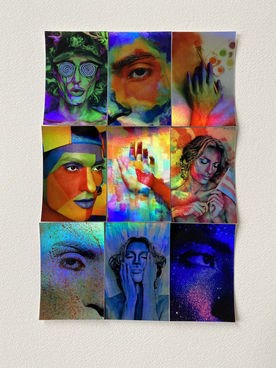 DavidRazalas's tweet image. Holographic Stickers now live on my website! 🌈🌈⚡️ check them out ❤️‍🔥