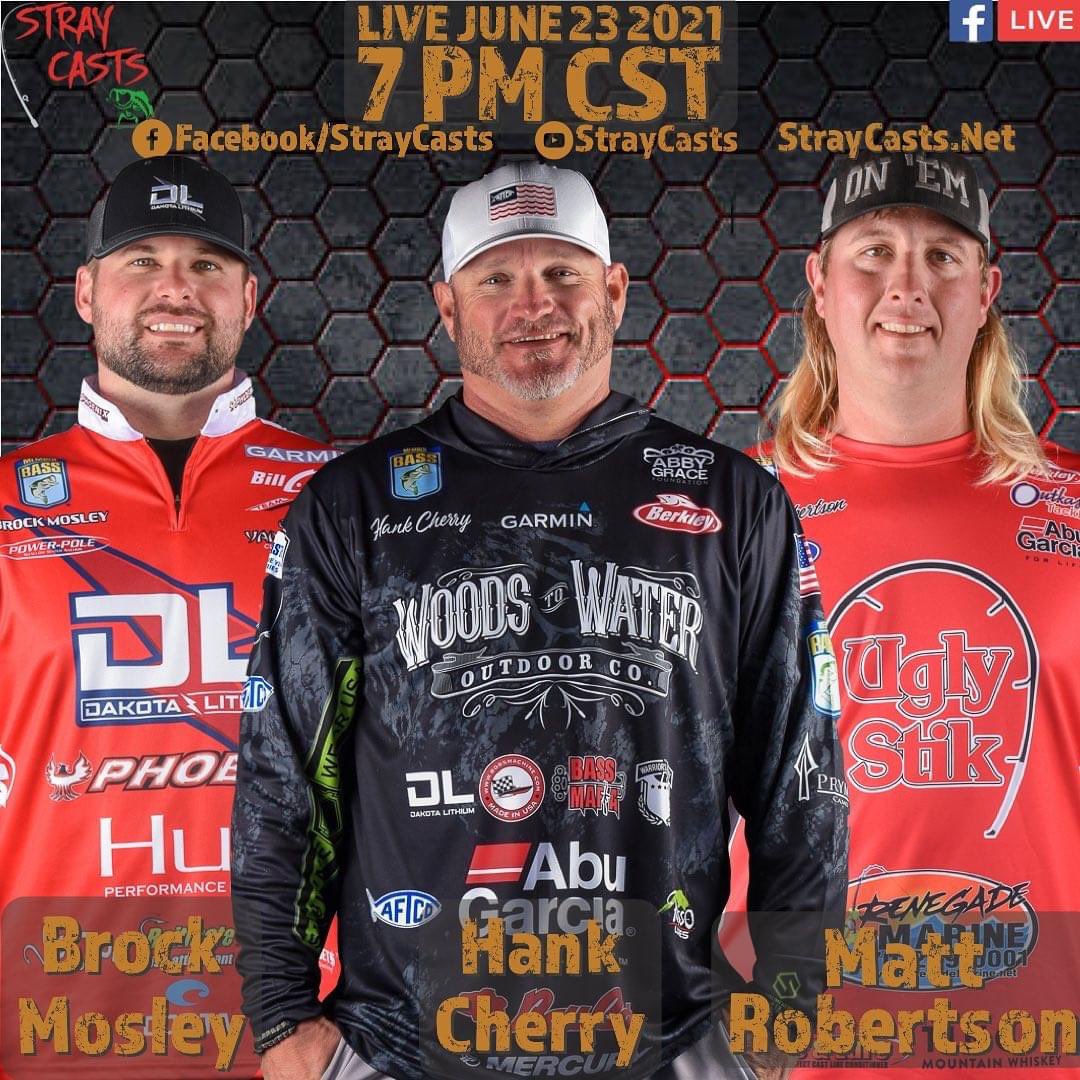 Hank__Cherry's tweet photo. What’re you doing tonight? If you aren’t doing anything, come hang with the @StrayCastsTV crew. Starts at 8 ET/7 CT and I’ll be there with my roommates. Come have some fun with the crew. #bassfishing #straycasts #letsgo #dontblend @bassmaster https://t.co/14fB3rKuL4