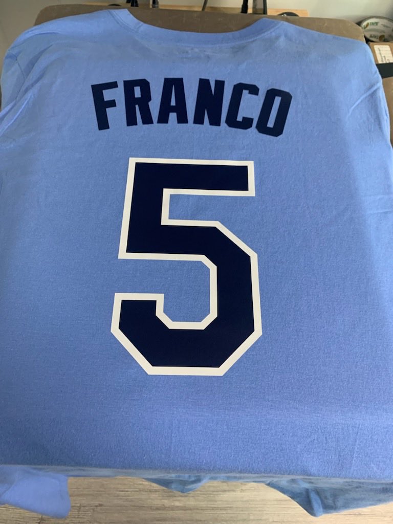 Marc Topkin on X: #Rays now have a limited number of Wander Franco  T-shirts and jerseys available at team store and will be getting more  delivered during the week.  / X
