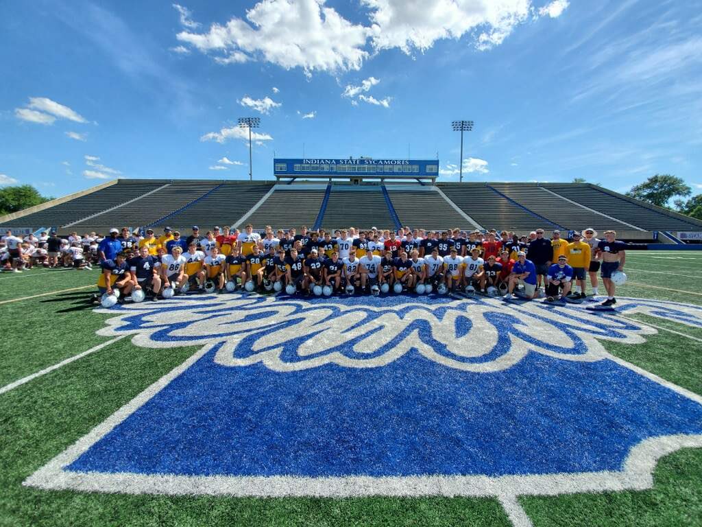 Great end to June with great competition and great leaders at <a href="/IndStFB/">Indiana State Football</a>.  Always proud to be a Sycamore and see these men taking the program to a new level.  Loved being w/ coaches and players in a special place where I spent 5 years working to improve.