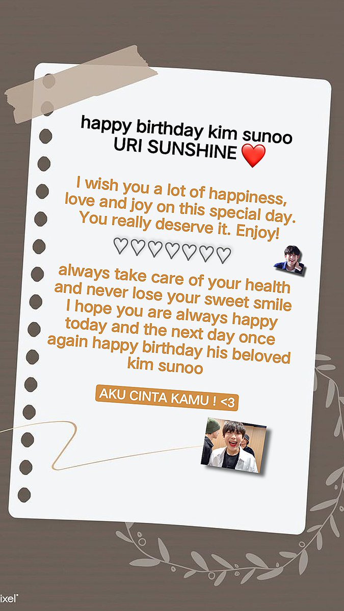 udhgktif's tweet photo. - βοΈ happy birthday our sun
#LetterForSunoo #HAPPY_BIRTH_SUN_DAY @ENHYPEN_members https://t.co/ZMuGC8jBzr