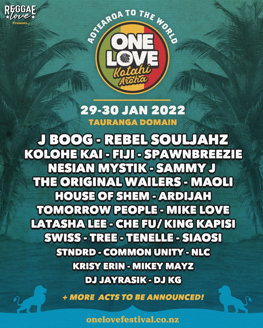 Tickets on sale now for #OneLoveFestival  🌴

I'll see you in 2022, New Zealand!

Tickets available at onelovefestival.co.nz

#JBoog