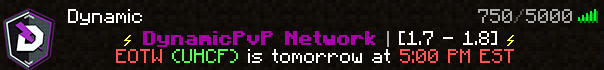 DynamicPvPNet's tweet photo. EOTW De UHCF 🍎

Este tomará lugar el día de MAÑANA a las 5 PM EST ⏰

🔁 &amp; ❤️ para participar en un sorteo de 10x Prefix a Elección (Permanente)

🕹️ https://t.co/FULTKv6FM9
💳 https://t.co/CECoo10Tqt
🎙️ https://t.co/CKP3PmQu0X
📀 https://t.co/zUPJ8kj5yR https://t.co/bcHiODqDwC