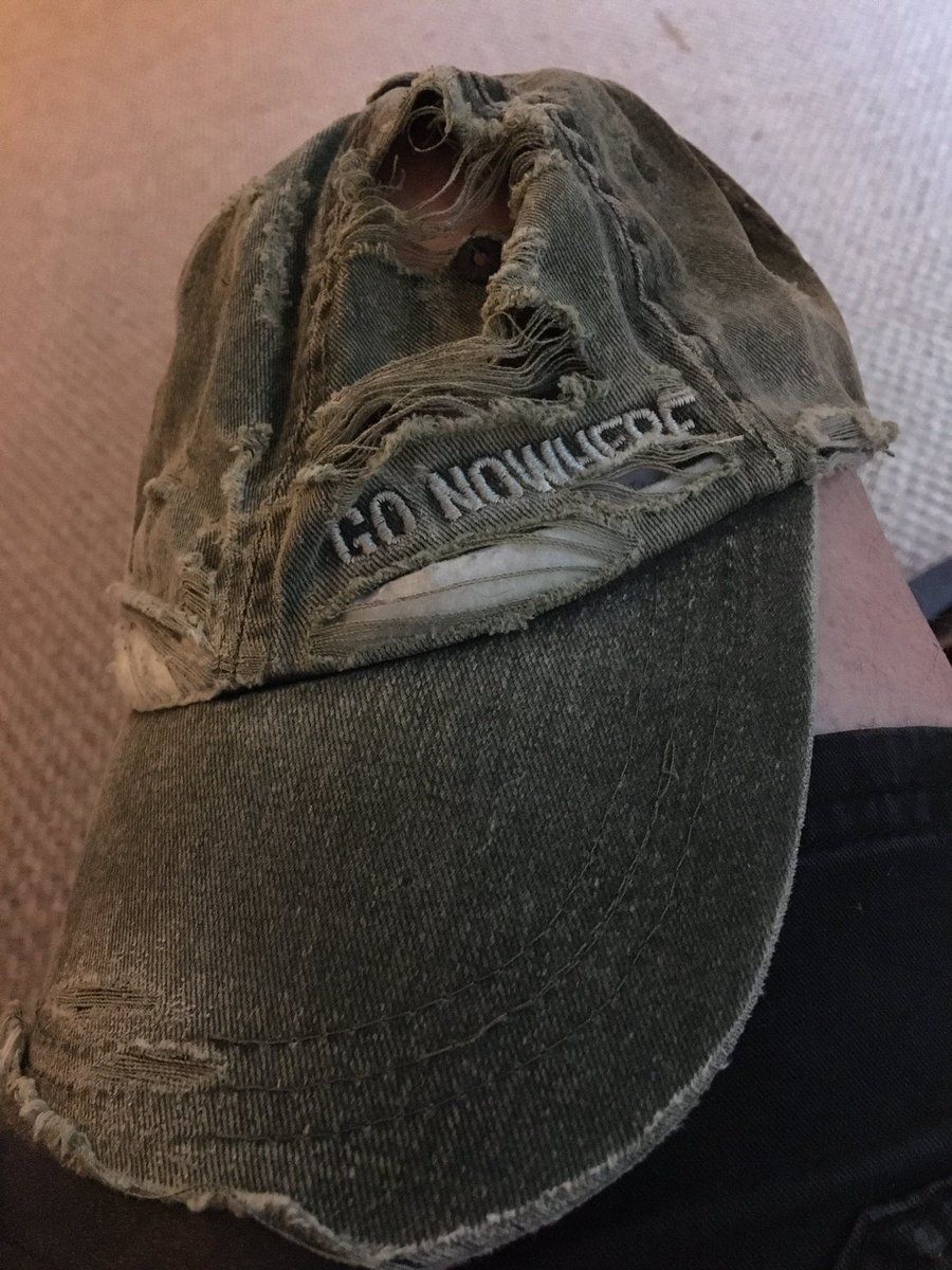 cliquedadtom's tweet photo. Just under 200 concerts and this guy gave up.. new green hat on the way and I’ll salvage the letters and attach to the new one https://t.co/HMgsz2nVzG