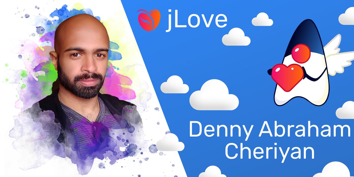 Denny loves distributed systems and contributing to OSS (jetty,dropwizard,fastimage). Currently works for @microsoft. When he is off his desk, probably you can find him playing guitar music or working on his Brazilian jiu-jitsu technique.Say hi to the next #jlove speaker <a href="/d3nnyac/">Denny Abraham Cheriyan</a>