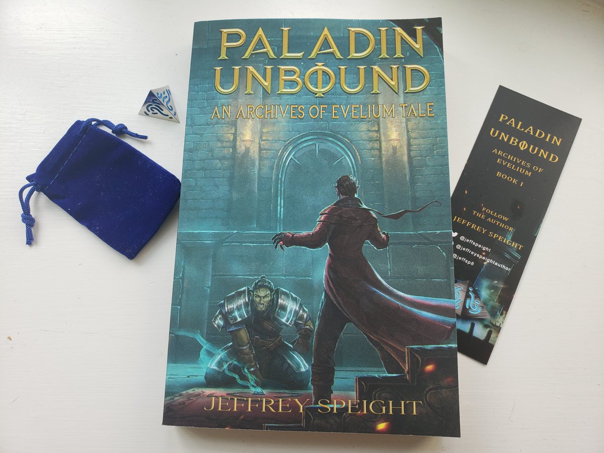 #GIVEAWAY! To celebrate Paladin Unbound's pub date being just 1 week away, I'm giving away a copy of the book along with a bookmark and Umhra's icon. To enter, like, follow, retweet, and tell me the best moment involving a Paladin from your #ttrpg #dnd campaign. US only. #fantasy