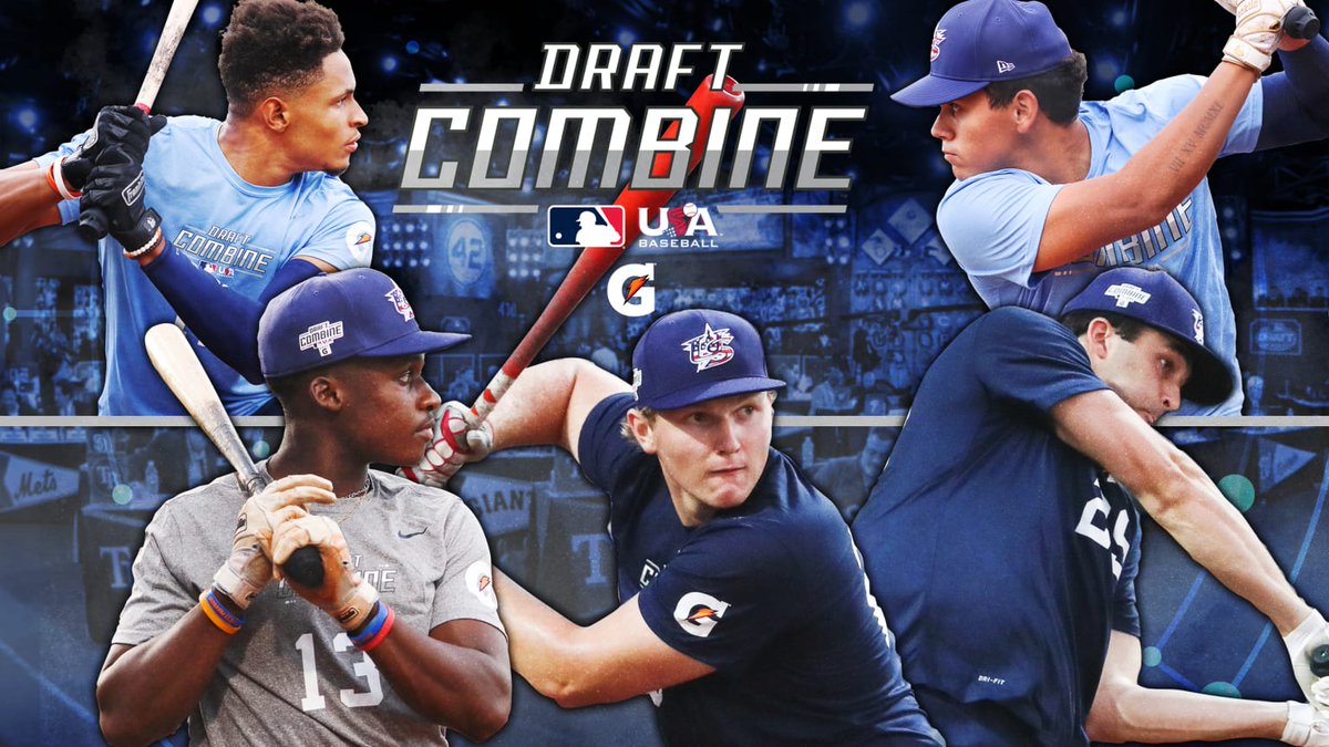 MLBDraft's tweet photo. Here's @SlangsOnSports' breakdown of the top performers from Day 1 of the Draft Combine: https://t.co/Gwyf0qSJDH https://t.co/HPTVs1gHjX
