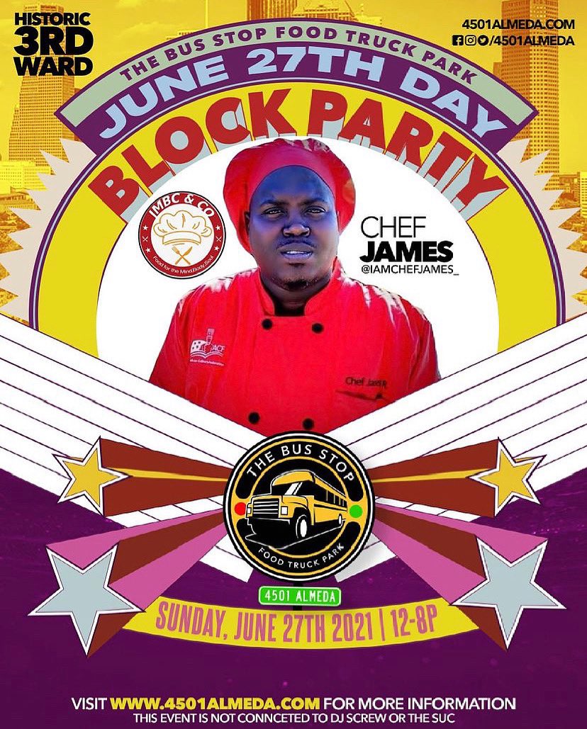 cheftomany's tweet photo. June 27 we at @4501almeda in Third ward and about to smoke the city out @jmbc_co 

PULL UP THIS WEEKEND on Chef James Rucker 

#june27 #bbq #food #jmbcbbqtrailer #chefjamesrucker #houston #3wardtx #bbqlovers #foodie #houstonbbq #bbqporn #4501almeda https://t.co/vnmqUwjSOq