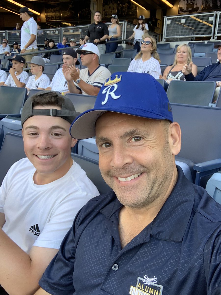 When the #kcroyals come to the stadium… #royals #royalsfantasycampalumni #yankees #yankeestadium #yankeesroyals