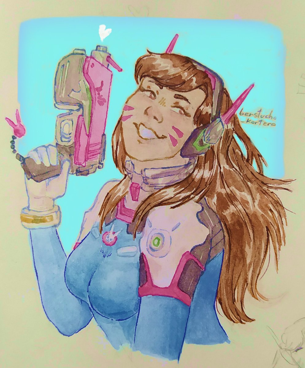 _kortero's tweet photo. https://t.co/ZSJsqH4Vsr my beloved 💖🐰
I don't get to play her as frequently as before, she's still one of my favs characters tho and my second tank pick 
.
.
#dva #overwatch #overwatchfanart #blizzard #cute #idol #korean #aesthetic #illustration #watercolor https://t.co/tSULeBWaBy