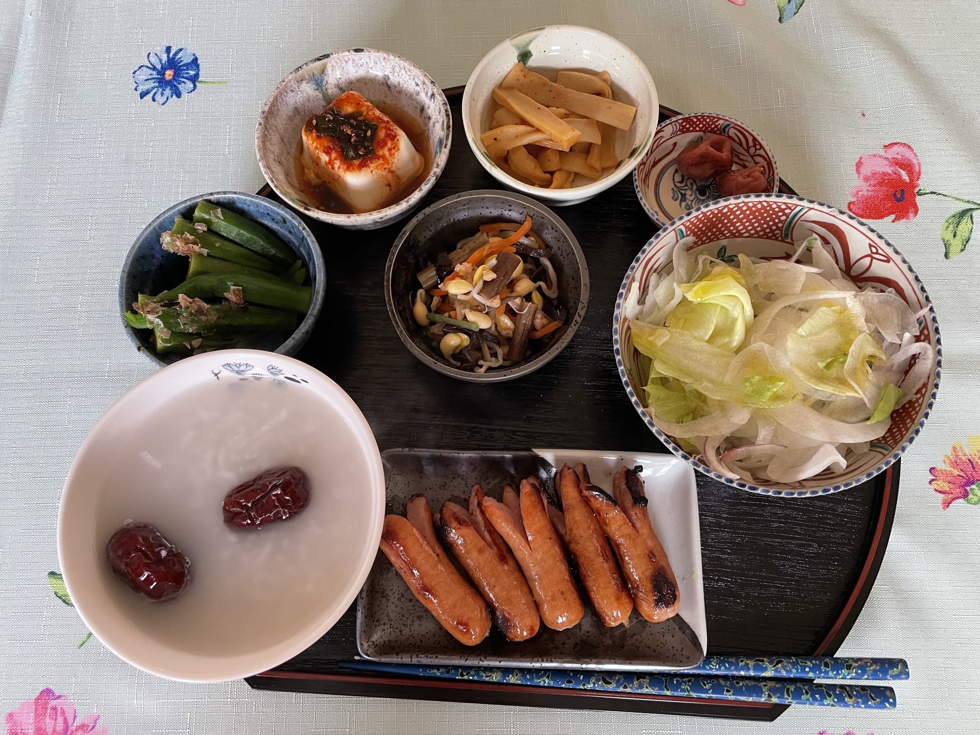 金券ショップ犬山 簡単 手抜き 時短 今日のチョナ定食です ナツメのお粥す 朝食 韓流かぶれ 野菜 手抜き 簡単 漬物 カロリーオフ T Co Bkkcdsakae Twitter