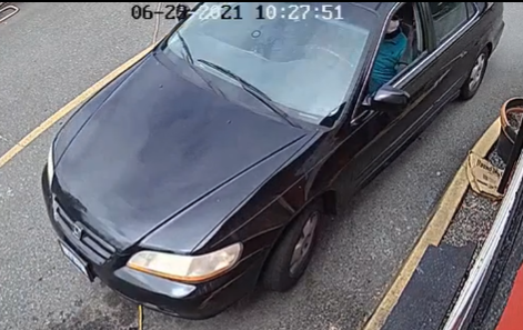 pacific_pd's tweet photo. We are searching for two suspects in an armed robbery attempt today.  Driving a stolen Black 2002 Honda Accord, BXW3158.  Please call 911 if you see the car.  The two suspects used a handgun and should be considered armed and dangerous. https://t.co/d6Tr4jyUNd