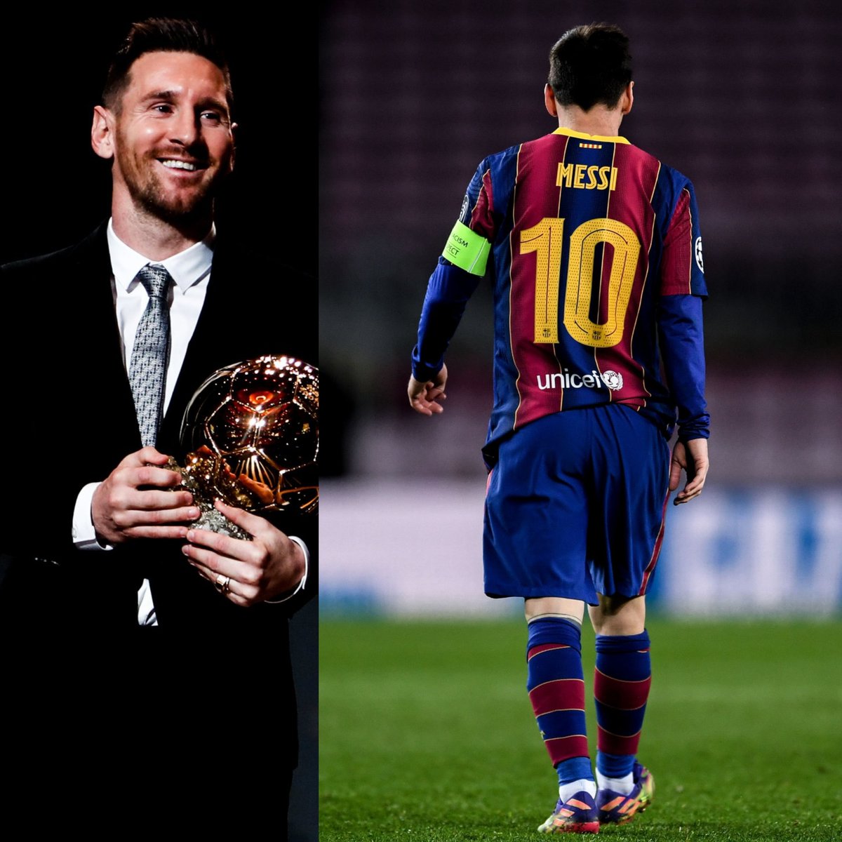 El del mejor promedio goleador. El máximo asistente. El que más regatea. El mejor lanzador de tiros libres. El que más influye en el accionar de su equipo. El futbolista más completo de todos los tiempos. El único REY DEL JUEGO.

¡FELICES 34, LIONEL MESSI!

Y gracias por todo.