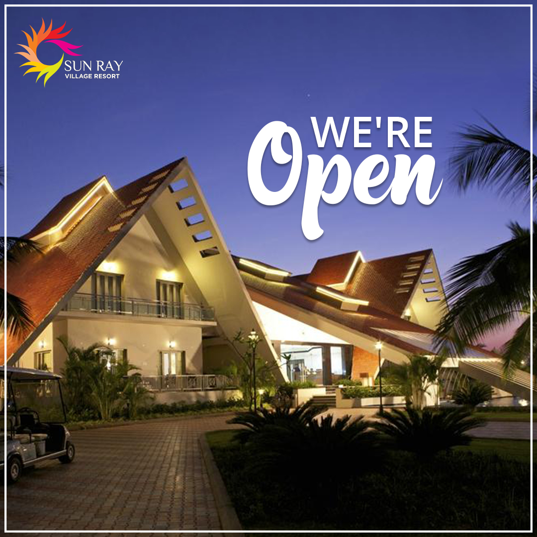 sunrayvillage's tweet photo. We are thrilled to announce that #wearenowopen!

Our team is excited &amp; ready to create a safe environment to get back to work &amp; welcome all of you!

So walk in with your gang &amp; explore your favourite #resortinVizag!

For more information call: +91 9490700146/147/148

#StayWithUs https://t.co/Ziy30xRigf