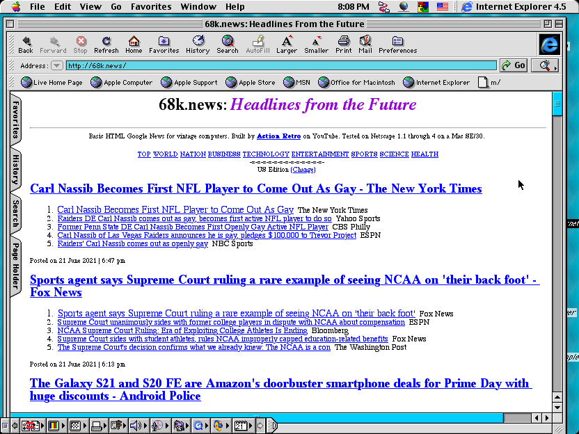 OldMacNewLife1's tweet photo. Surf today's web...on yesterday's browser. These three "retro friendly" sites can help.
#comptuers #internet #vintagesoftware #wiby #frogfind #68knews https://t.co/1YsV0piUvW
