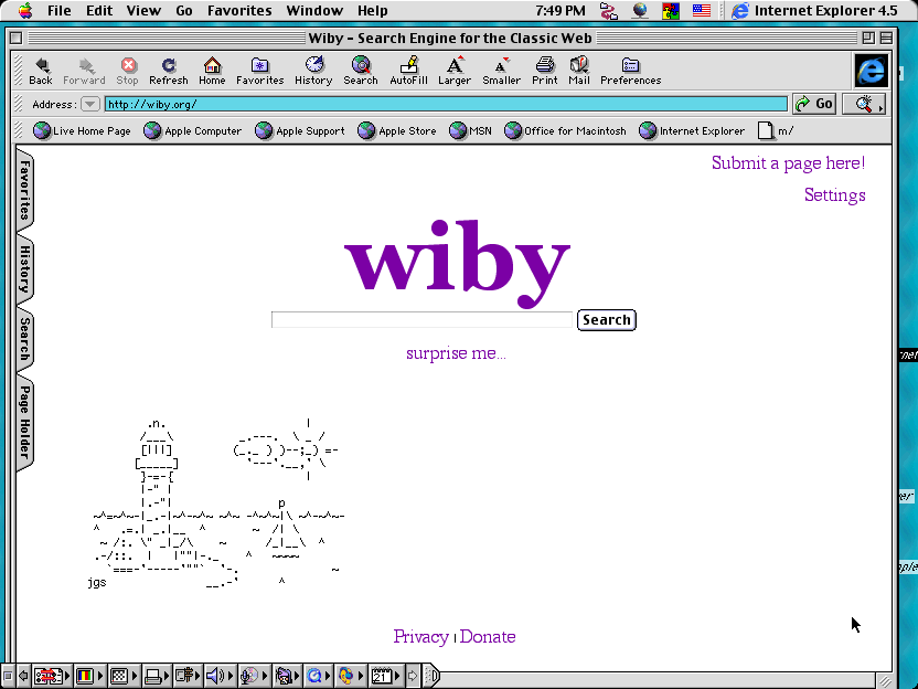 OldMacNewLife1's tweet photo. Surf today's web...on yesterday's browser. These three "retro friendly" sites can help.
#comptuers #internet #vintagesoftware #wiby #frogfind #68knews https://t.co/1YsV0piUvW