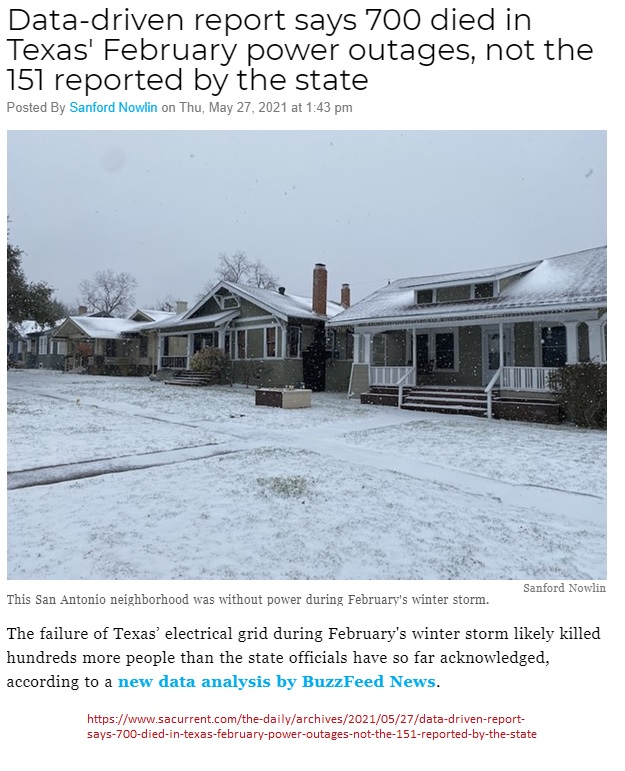 tejaswoman's tweet photo. Over a hundred deaths is the state's (under)estimate of toll from the winter #ERCOTFail β as opposed to summer #ERCOTFailsTexasAgain β careful examination by analysts puts the count at 702.
@SenTedCruz, @GovAbbott, & @Bethvanduyne areπbc #GOPDeathCult
https://t.co/xYMf8xTvbY https://t.co/wp1C3sMTRj