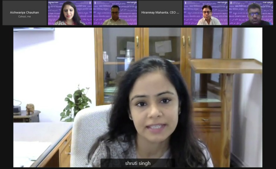 startupindia's tweet photo. As we begin #Day4 of the #KnowledgeExchangeWeek, Smt. Shruti Singh, Director, DPIIT shares her opening remarks on how a favourable incubation landscape can uplift the startup ecosystem. https://t.co/pLAYbyuqdE