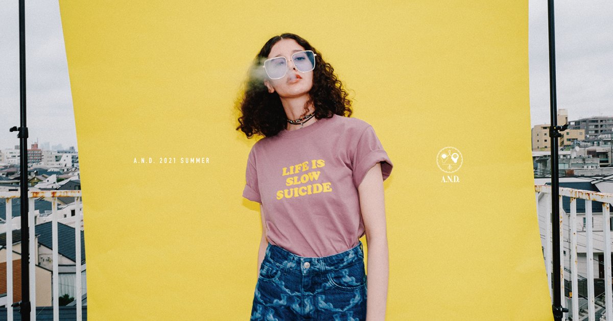 A.N.D. 2021 SUMMER
“LIFE IS SLOW SUICIDE”
DELIVER START PARTY
7/2 7/3  7/4
ANAGRA/A.N.D.にて販売会を開催します。ANAGRAも８周年を迎えたということもあり３ヶ月遅れたアニバーサリーも兼ねてDJも入りささやかながらパーティを催します。ぜひ手に入れに来てください！
a-n-d-now.tokyo/life-is-slow-s…