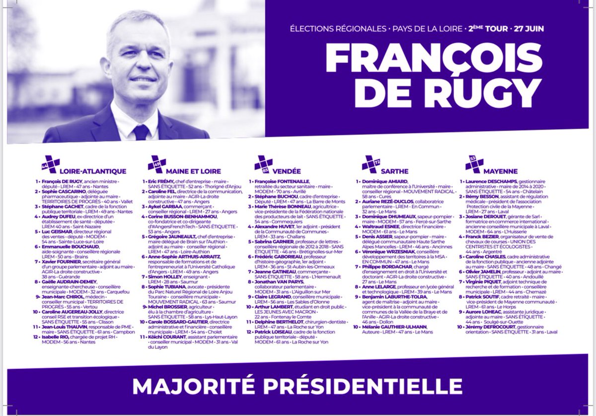 StephaneGachet's tweet photo. Dimanche 27 juin, en 3ème position sur la liste de @FdeRugy2021 (section de Loire-Atlantique), je compte sur votre voix ! La liste @FdeRugy2021 doit s’ancrer dans l’assemblée régionale pour défendre le progrès écologique, économique et social ! https://t.co/z23ZfzHZQ6