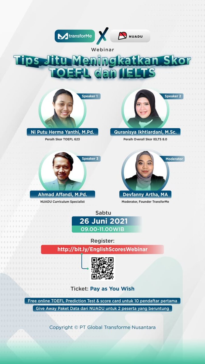 Siaptau ada yang berminat, silahkan.