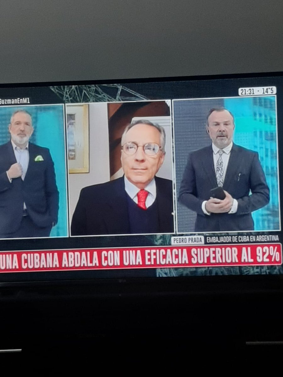 #Cuba🇨🇺 #Argentina🇦🇷
Embajador <a href="/pedropprada/">Pedro Pablo Prada 🇨🇺</a> destaca en entrevista con <a href="/C5N/">C5N</a> trascendencia de victoria en la ONU de resolución cubana contra el bloqueo
#ElMundoDiceNo🇨🇺