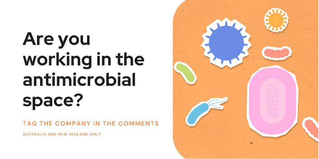 OpylAI's tweet photo. Are you working in the antimicrobial space? Or do you know someone who is? Tag them or the company below in the comments. #antimicrobrial #healthcare https://t.co/rAfaQKDzar