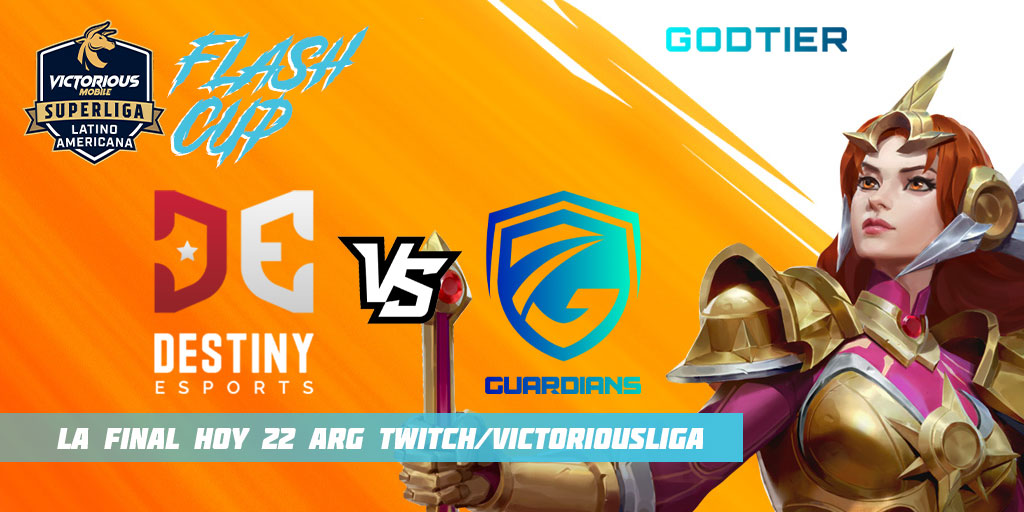 EN VIVO LA FINAL DE LA FLASH CUP!
<a href="/GuardiansClub_/">Guardians</a>  VS <a href="/DeS_LATAM/">Destiny Esports</a> 

LINK: twitch.tv/victoriousliga…