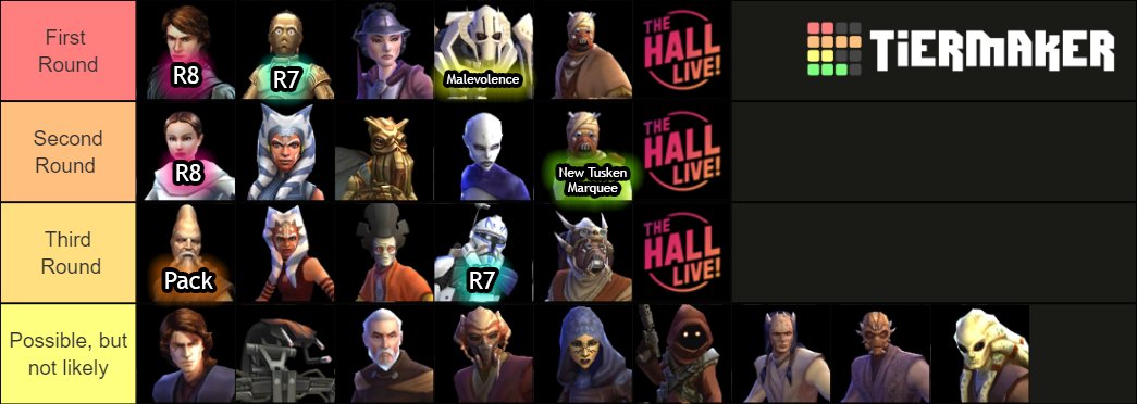 ThundurzZz's tweet photo. THE HALL attempts to pick GL Lord Vader requirements.  Retweet if we got it right, heart if we got it wrong! #swgoh https://t.co/23kKbj8uEO