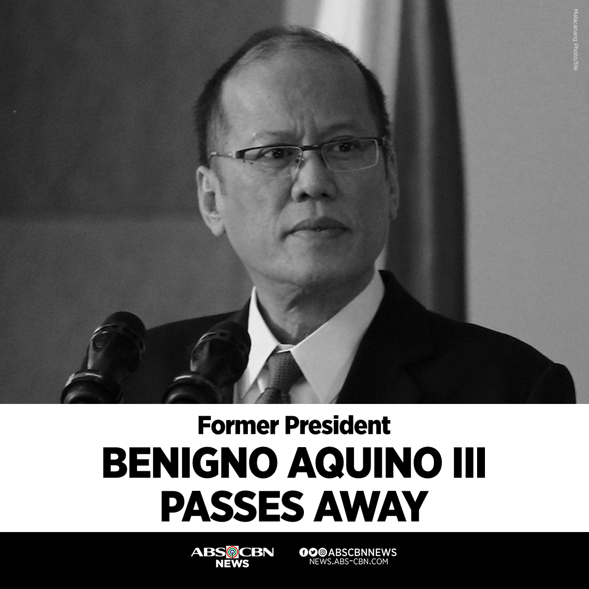 Former president Benigno 'Noynoy' Aquino III passed away on Thursday, just 5 years after he stepped down from office, according to a member of the family who asked not to be named pending official announcement. Aquino was 61 years old. READ: bit.ly/35KU8mA