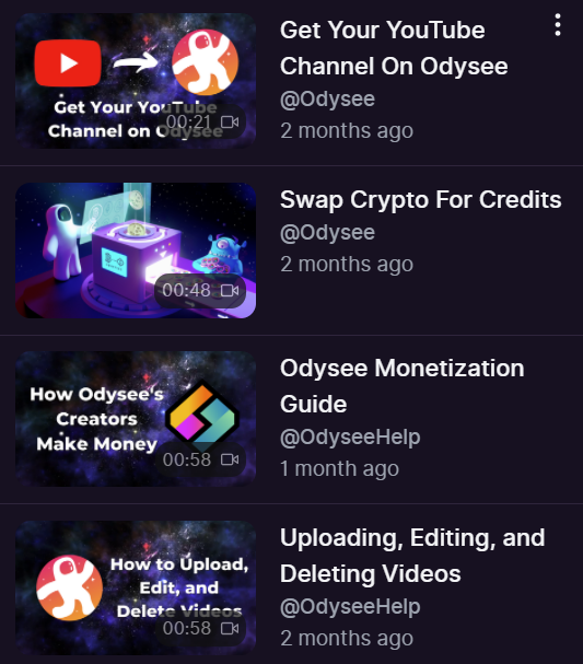 OdyseeTeam's tweet photo. playlists on odysee vs playlists on youtube https://t.co/LD213SJzUt