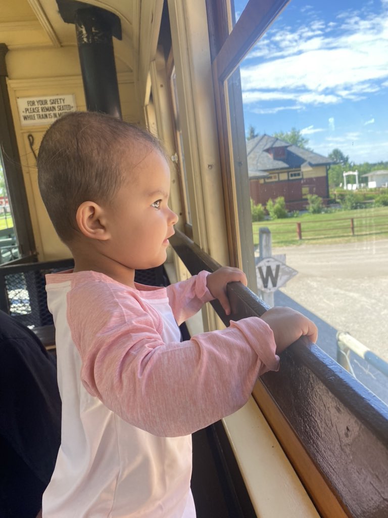 laur_gilley's tweet photo. We spent Ruby’s last day with her IVAD port at @HeritageParkYYC. She’s had it implanted in her chest since September 2020 and it’s how she’s recieved chemo, blood products and medication. Tomorrow it will be removed. A big step for any cancer patient! #ResilientRuby https://t.co/KHtwslpTyo